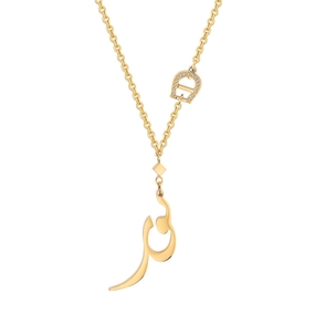 CALLIGRAPHY GOLD NECKLACE